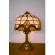 Stolní lampička Tiffany KME20 Ø20 cm, výška 28 cm rozsvícená