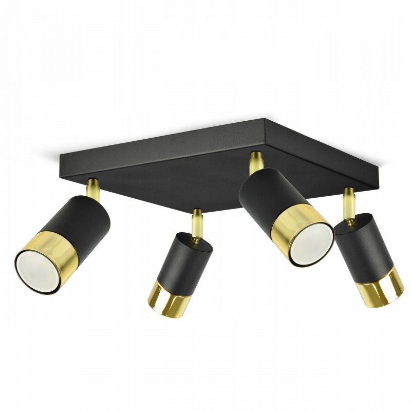 Stropní kovové svítidlo Lux956SAXG4 Tuba LED GU10