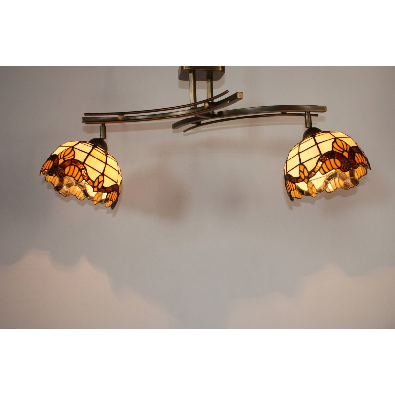 Stropní Tiffany lustr s natáčecími stínidly RBJ2 (VO)