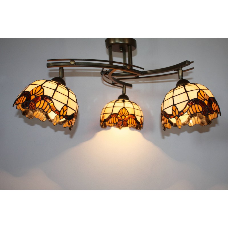Stropní Tiffany lustr STRBH3 (VO) – regulace stínidel