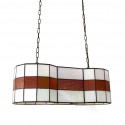 Vitrážový závěsný lustr nad jídelní stůl Arted 60 × 25 cm (VO)