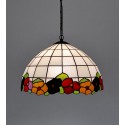 Vitrážový lustr Sasanka Ø40 Tiffany styl (VO)