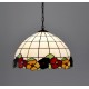 Vitrážový lustr Sasanka Ø40 Tiffany styl (VO)