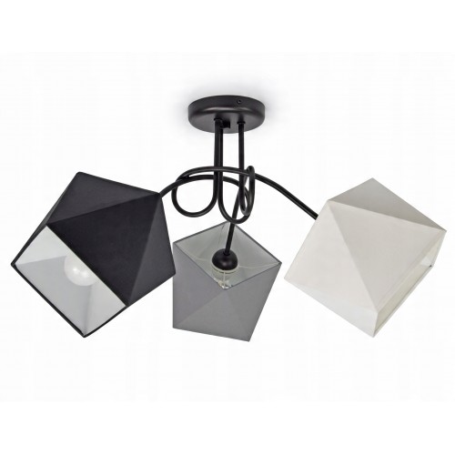 Moderní stropní lustr se 3 stínidly Diamant LU263-3 -výběr barev stínidel i konstrukce