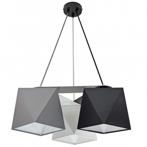 Moderní závěsný lustr Diamant se 3 stínidly Lu299MSBCU3 (VO)
