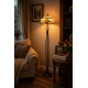 Stojací Tiffany lampa NB41- Barokní elegance 41 cm vitráž vizualizace