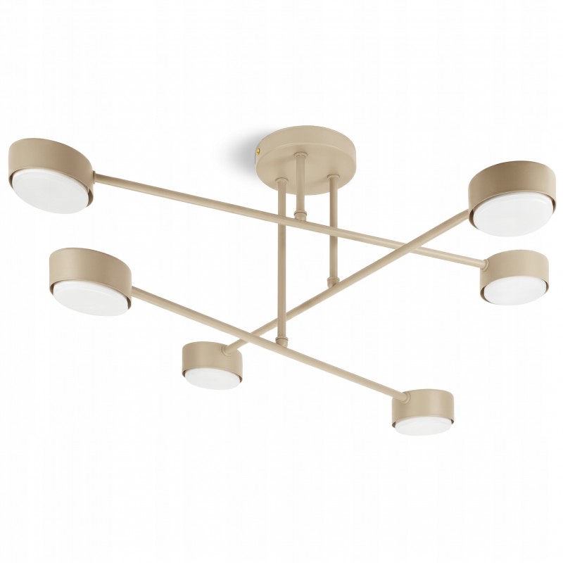 Stropní lustr LU431-W6 6× GX53 LED – šedobéžový kašmír (VO)