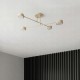 Stropní lustr LU431-XV4 4× GX53 LED – šedobéžový kašmír (VO) vzualizace