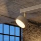 Moderní stropní svítidlo LU431-XRK2 2× GX53 LED – kašmír (VO)detail stínidla na zlatém kloubu rozsvícený