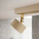 Moderní stropní svítidlo LU431-XRK2 2× GX53 LED – kašmír (VO) detail zlatého kloubu se stínidlem a žárovkou