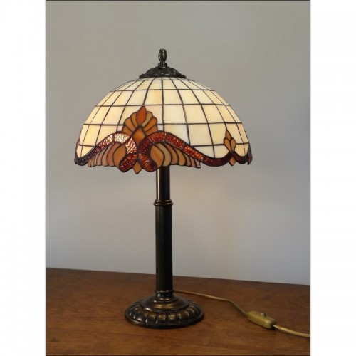 Vitrážová stolní lampa Baroko-S 30