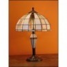 Vitrážová stolní lampa Moden Ø 30 plus vitrážová noha