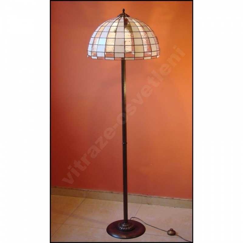 Vitrážová stojanová lampa Moden Ø 50