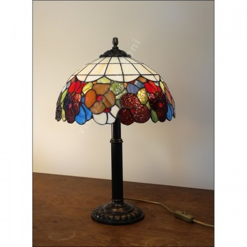Vitrážová stolní lampa Macešky M 30-S2 Ø30