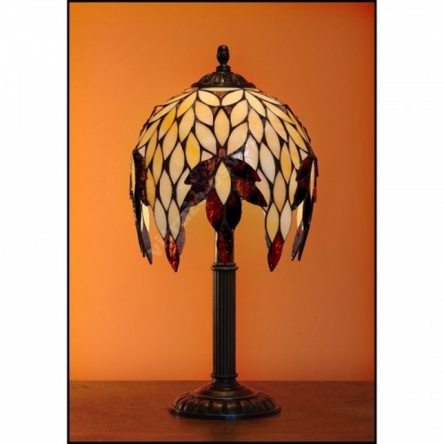 Vitrážová stolní lampa Palma Ø22 (VO)