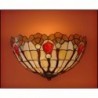 Vitrážová nástěnná lampa Flor 30
