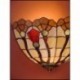 Vitrážová nástěnná lampa Flor 30