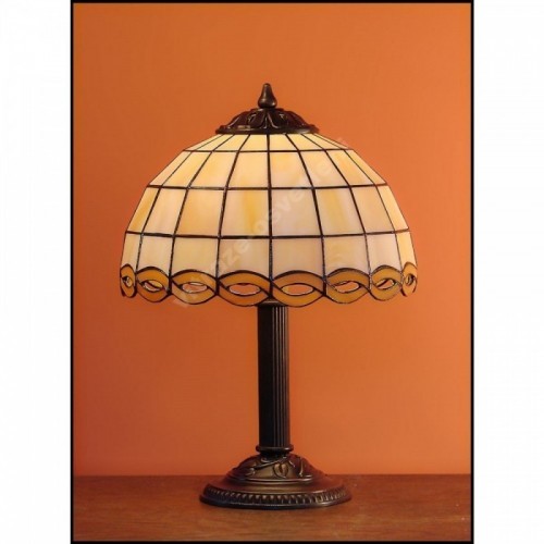 Vitrážová stolní lampa Falko 23