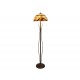 Stojací Tiffany lampa NB41- Barokní elegance 41 cm vitráž rozsvícená