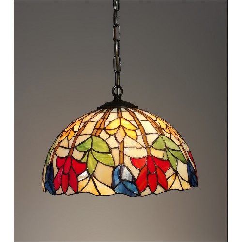 Vitrážový lustr Lotos 30