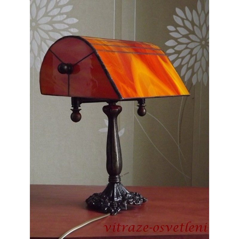 Tiffany bankéřská stolní lampa PSO 22