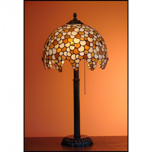 Vitrážová stolní lampa Leška 30, Ø30