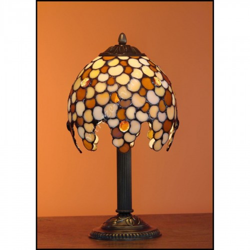 Vitrážová stolní lampa Leška 18, Ø18