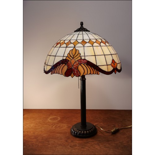 Vitrážová stolní lampa Baroko Káry- ST 40