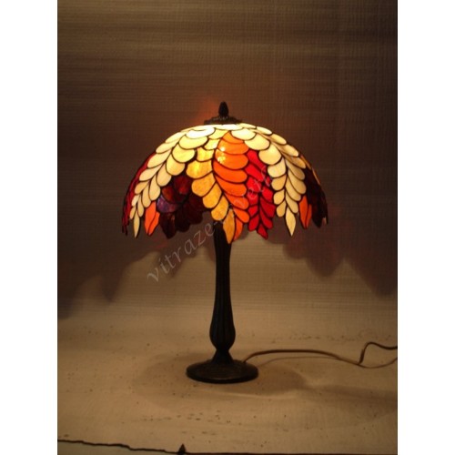 Vitrážová stolní lampa PW30