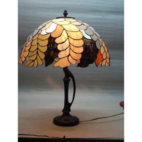 Vitrážová stolní lampa PW40