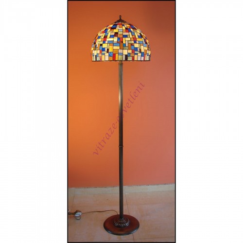 Vitrážová stojací lampa Moza 40,50ST