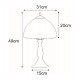 Stolní lampa Tiffany G-K121551, 49 cm