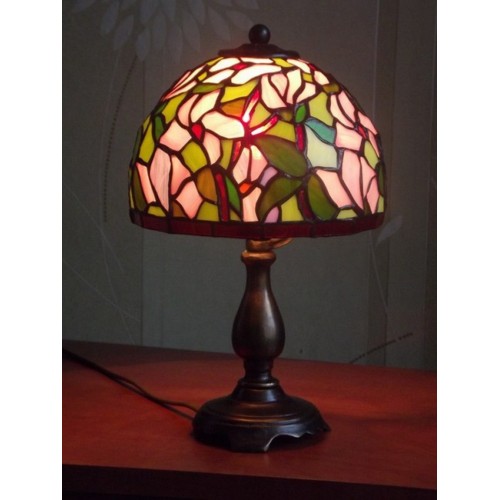 Vitrážová stolní lampa PSMa Ø17, 33 cm