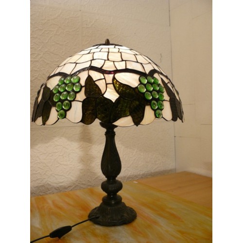 Vitrážová stolní lampa Hrozny PLH40 (VO)