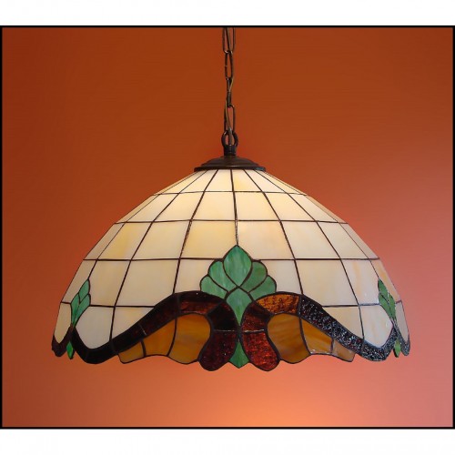 Vitrážový lustr Baroko 2 -40, Ø40