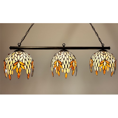 Vitrážový lustr Palma 100 stínidla 3x22 cm (VO)