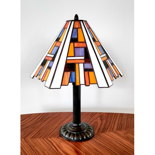 Vitrážová Tiffany stolní lampa AK35SL (VO)