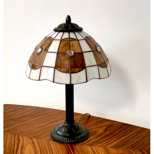 Vitrážová stolní lampa AB-S25 (VO)