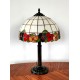 Tiffany stolní vitrážová lampa Sasanka - S30