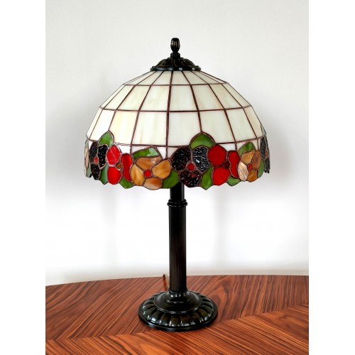 Tiffany stolní vitrážová lampa Sasanka - S30 (VO)