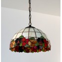 Vitrážový lustr Sasanka Ø30 Tiffany styl / Vitraže-osvětlení