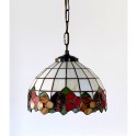 Vitrážový lustr Sasanka Ø23 Tiffany styl / Vitraže-osvětlení