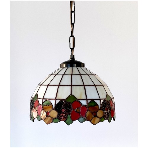 Vitrážový lustr Sasanka Ø23 Tiffany styl / Vitraže-osvětlení