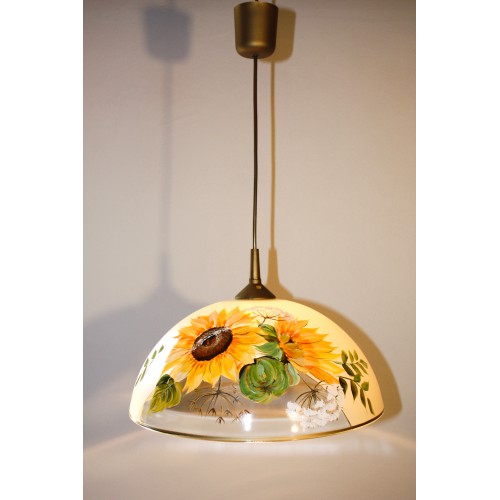 Malovaný lustr Slunečnice 2 Ø35 (VO)