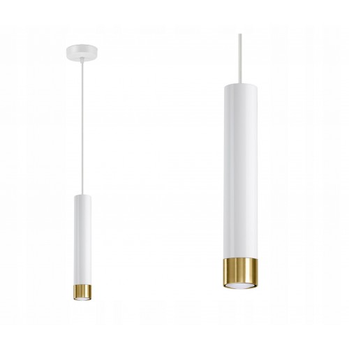 Závěsný kovový lustr Lux954EXZ1 Tuba LED GU10