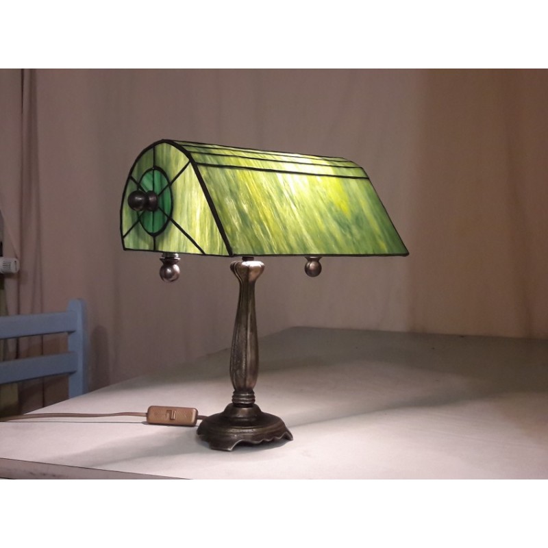 Tiffany bankéřská stolní lampa PSBZ 22