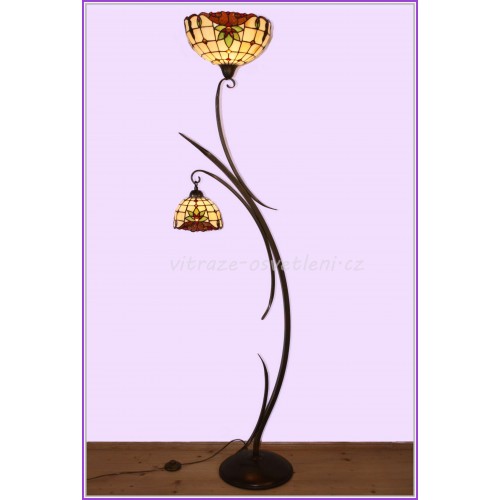 Stojací lampa Tiffany PM 3018, 175 cm (vitraze-osvetleni)