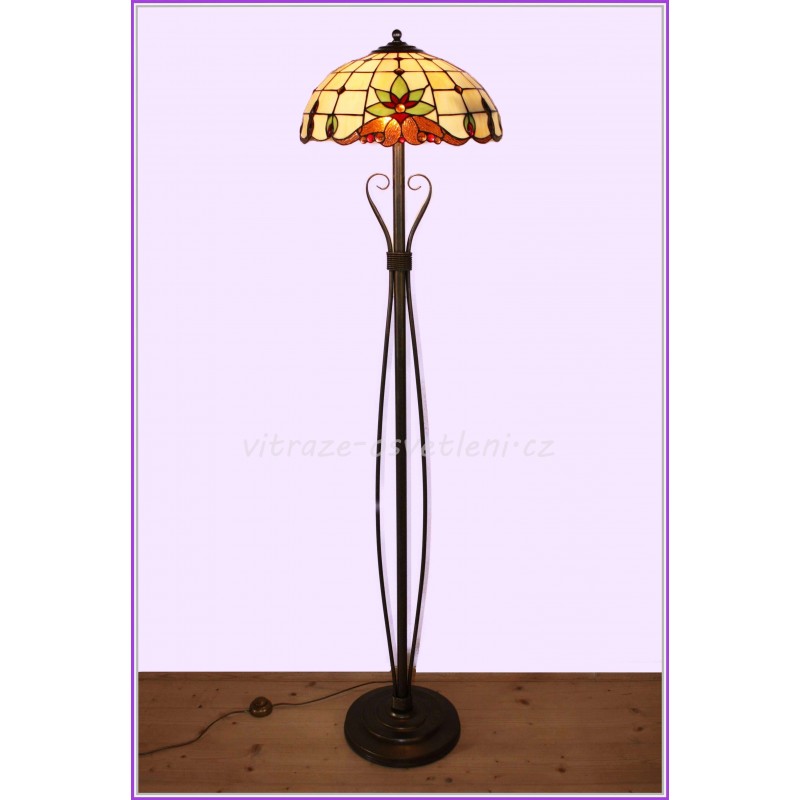 Tiffany stojací lampa NK Ø41, 2xE27/60W (VO)