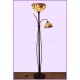 Stojací vitrážová lampa Tiffany OM 3018 -172 cm - 2xE27 rozsvícená