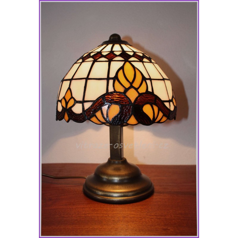 Stolní lampička Tiffany KME 20 (vitraze-osvetleni)